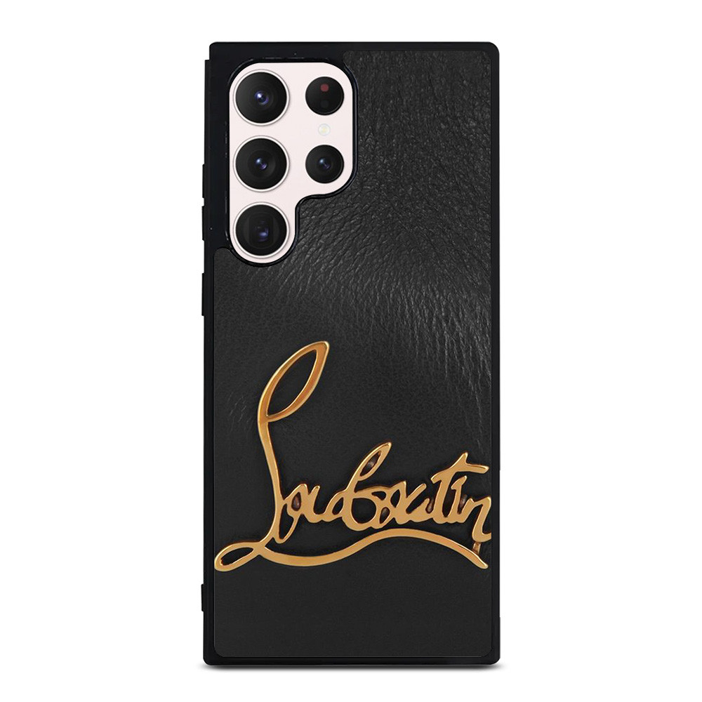 CHRISTIAN LOUBOUTIN LOGO LEATHER Samsung Galaxy S23 Ultra Case Cover